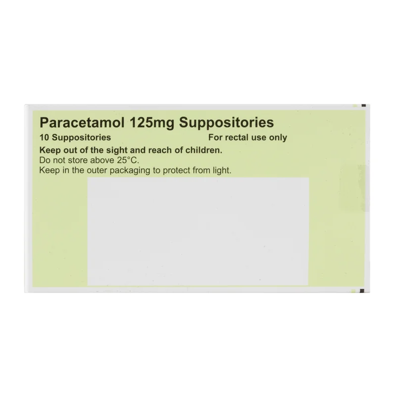 Paracetamol 125mg Suppositories