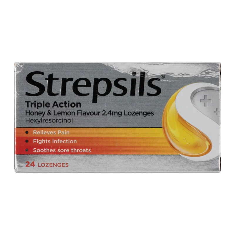 Strepsils Triple Action Honey & Lemon 2.4mg Lozenges
